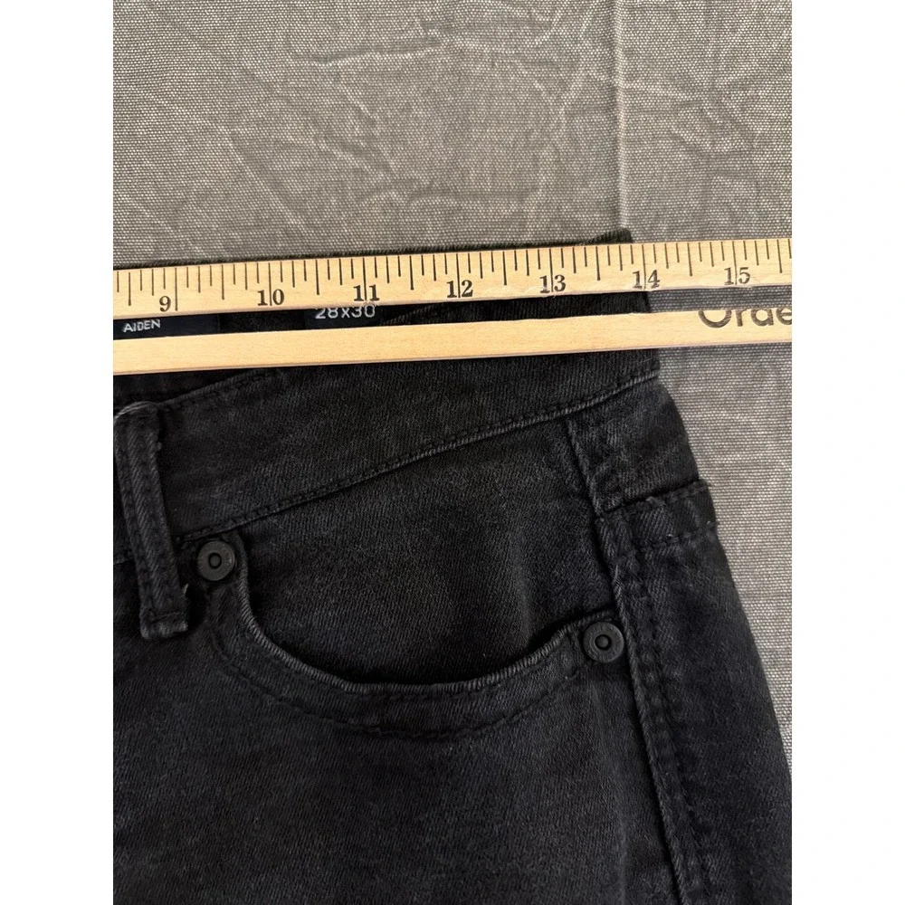 BKE Jeans Mens 28x30 Aiden Slim Black Stretch GBP21452 Denim Pants
